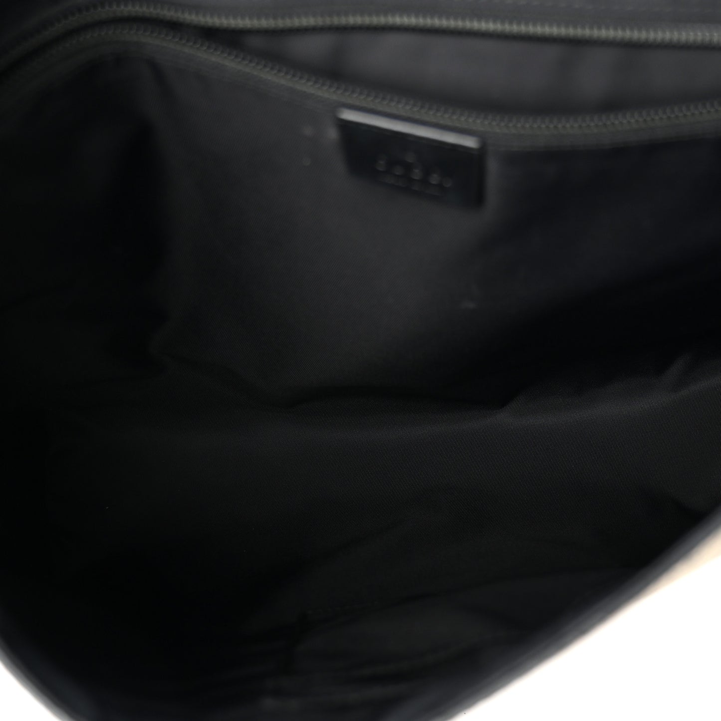 GG Supreme Monogram Web Flap Messenger Bag Black