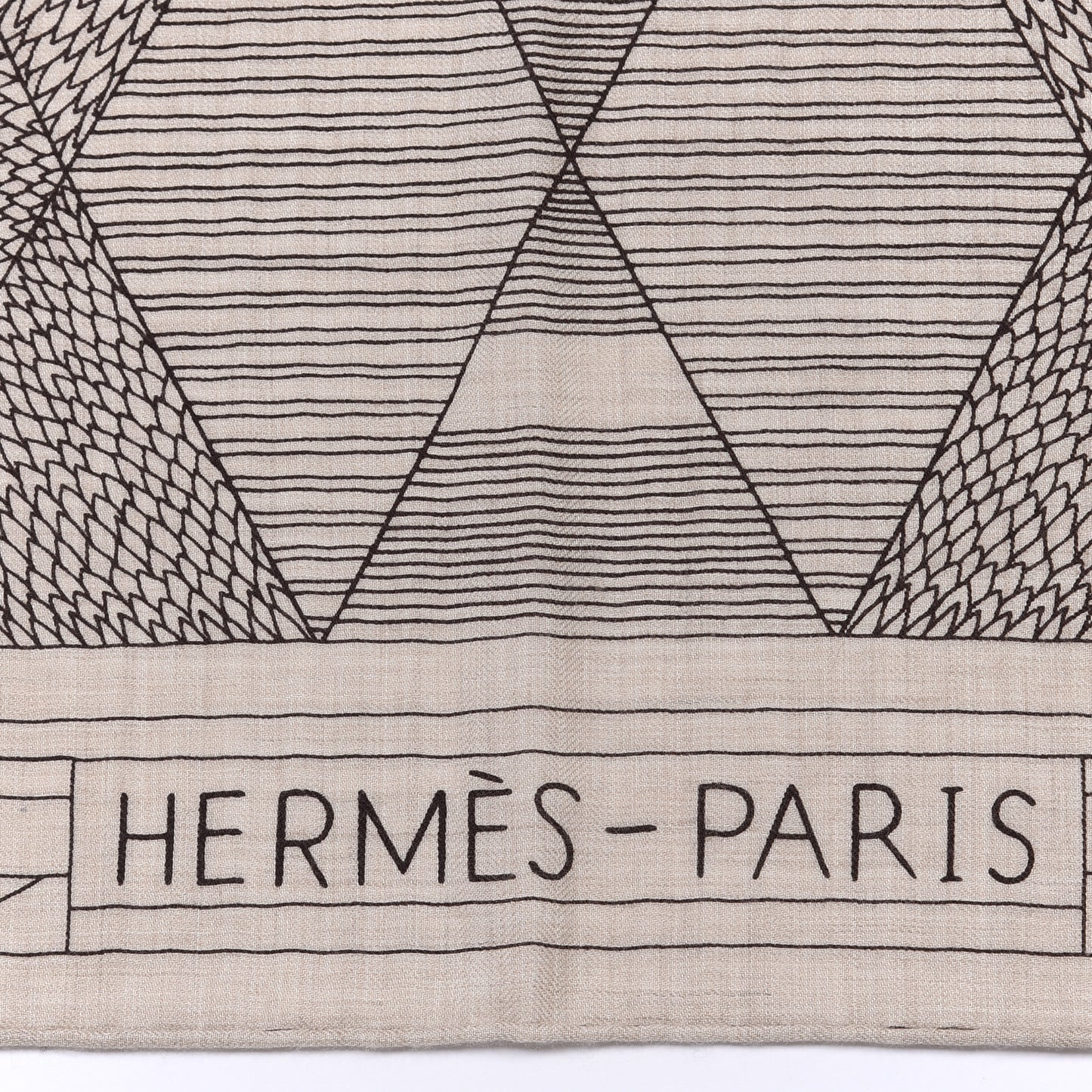 Cashmere Silk Patchwork Horse Shawl 140 Naturel Ebene