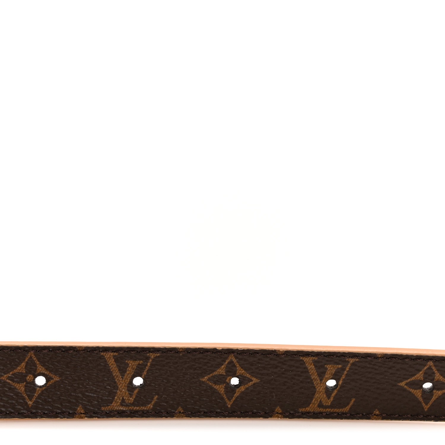 Louis Vuitton Calfskin Monogram 20mm LV Iconic Reversible Belt 85 34 Arizona Beige 3 of 7