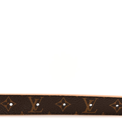Louis Vuitton Calfskin Monogram 20mm LV Iconic Reversible Belt 85 34 Arizona Beige 3 of 7