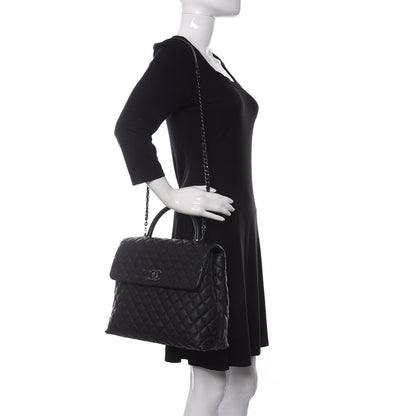Chanel Caviar Quilted Large Coco Handle Flap Black 2 of 11