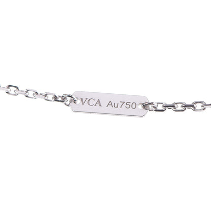 Van Cleef & Arpels 18K White Gold Mother of Pearl Vintage Alhambra Pendant Necklace 7 of 8