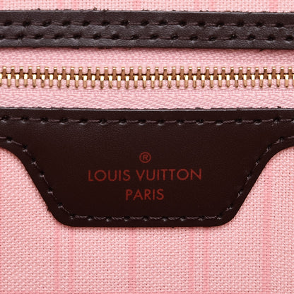 Louis Vuitton Damier Ebene Neo Neverfull MM Rose Ballerine 6 of 9
