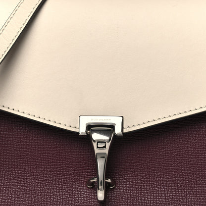 Burberry Derby Calfskin Bi-Color Small Macken Crossbody Bag Mahogany Red Limestone 8 of 12