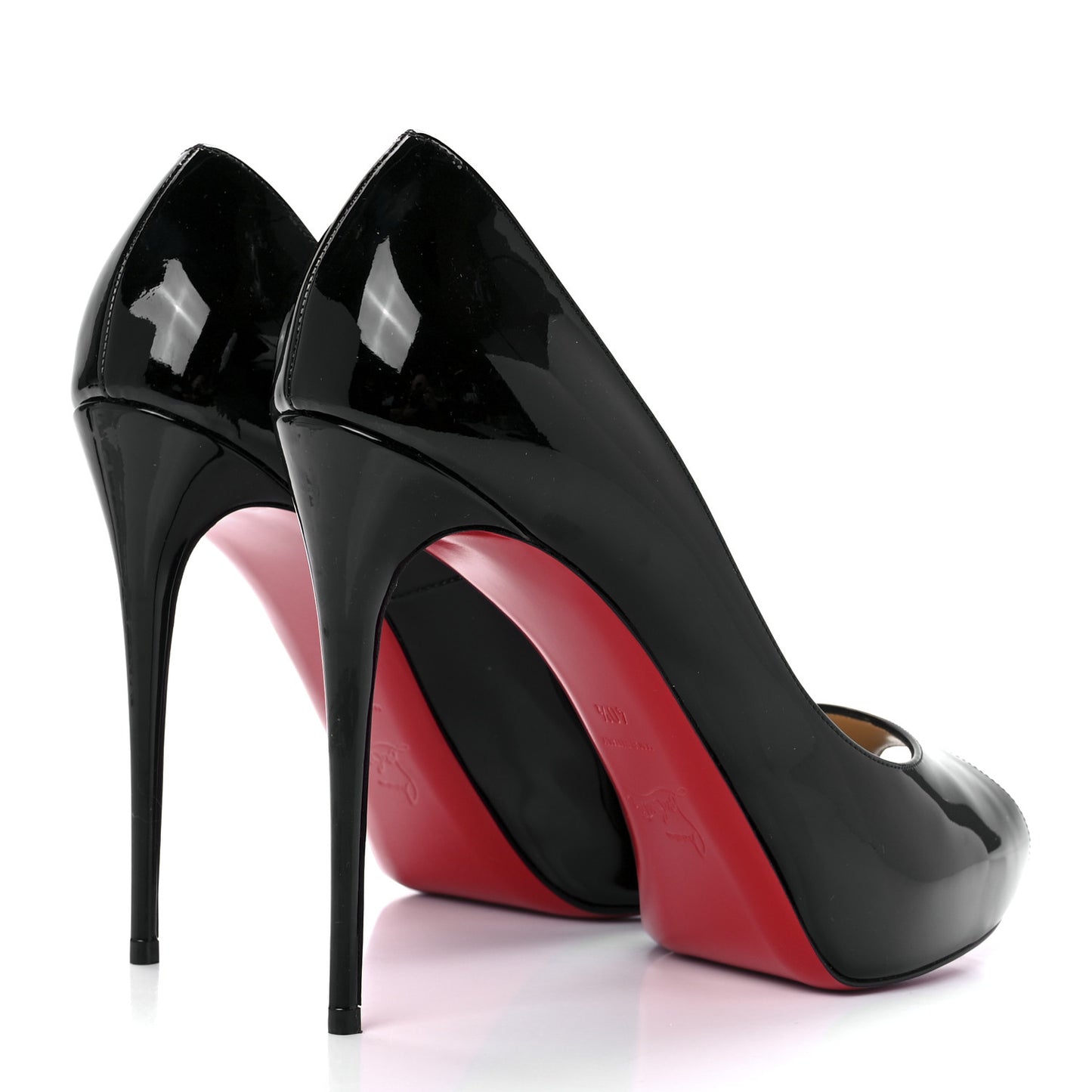 Patent New Very Prive 120 Pumps 40.5 Black Red