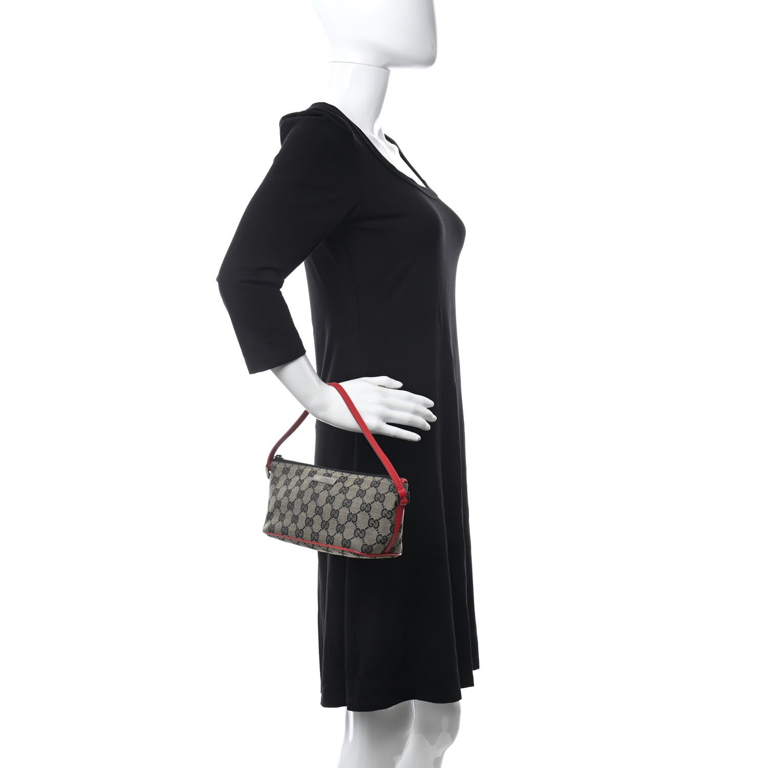 Gucci Monogram Boat Pochette Red 2 of 11