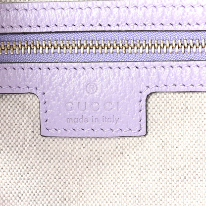 Gucci Monogram Jumbo GG Textured Dollar Calfskin Medium Ophidia Shopping Tote Beige Lapis 6 of 10