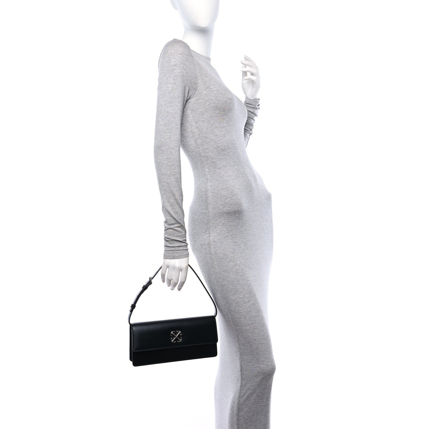 Calfskin Jitney 1.0 Shoulder Bag Black