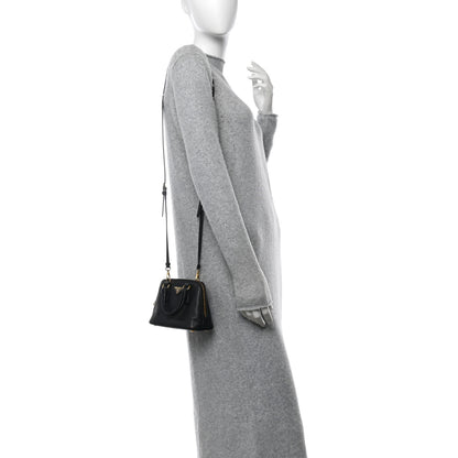 Prada Saffiano Lux Mini Promenade Tote Black 2 of 11