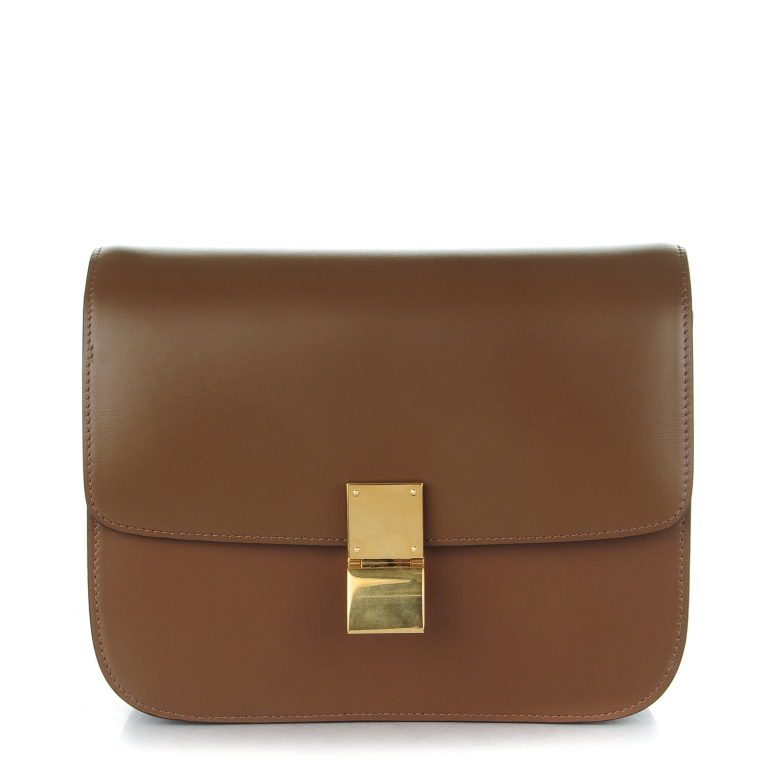 Celine Box Calfskin Medium Classic Box Flap Bag Camel 1 of 8
