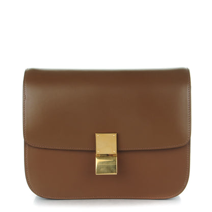 Celine Box Calfskin Medium Classic Box Flap Bag Camel 1 of 8