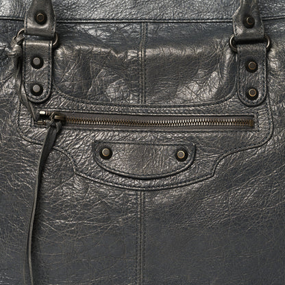 Balenciaga Agneau Classic Hardware Weekender Gris Tarmac 9 of 15