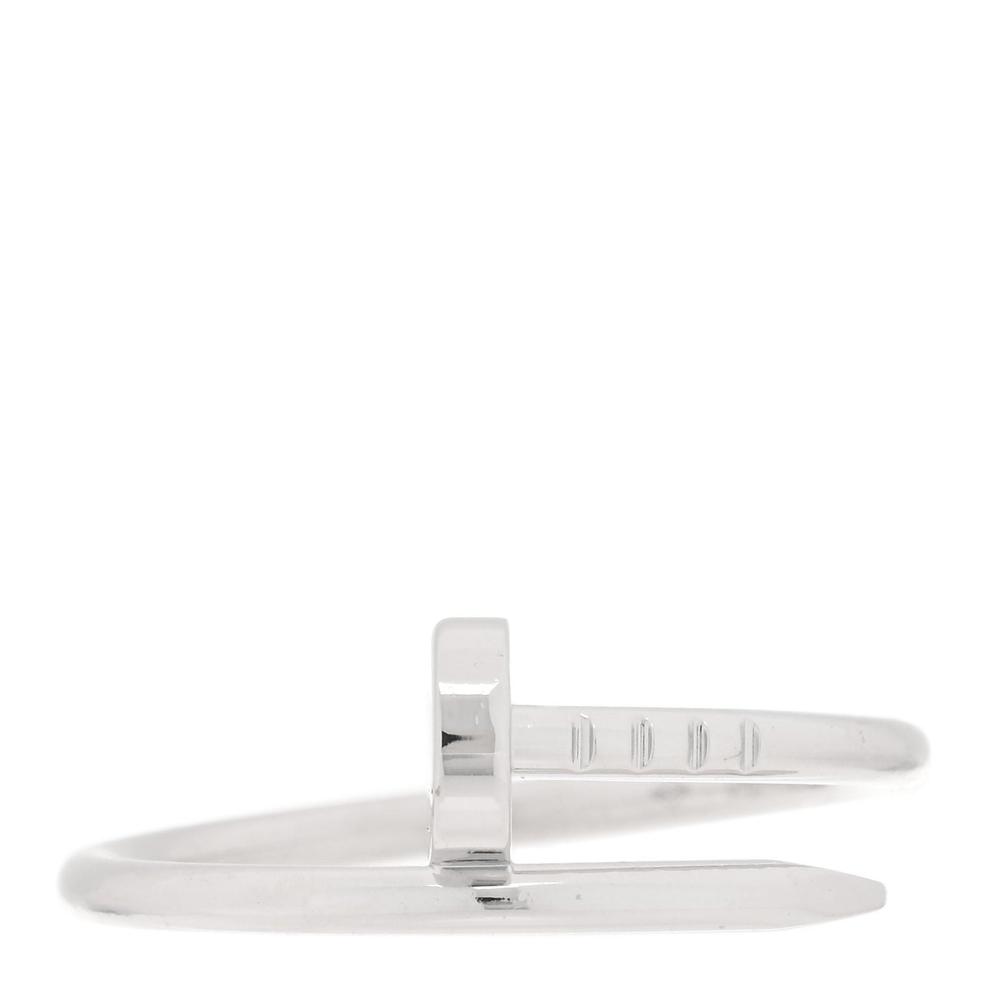 18K White Gold Small Juste Un Clou Ring 55 7.25