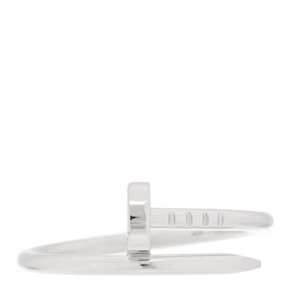 Cartier 18K White Gold Small Juste Un Clou Ring 55 7.25 1 of 5