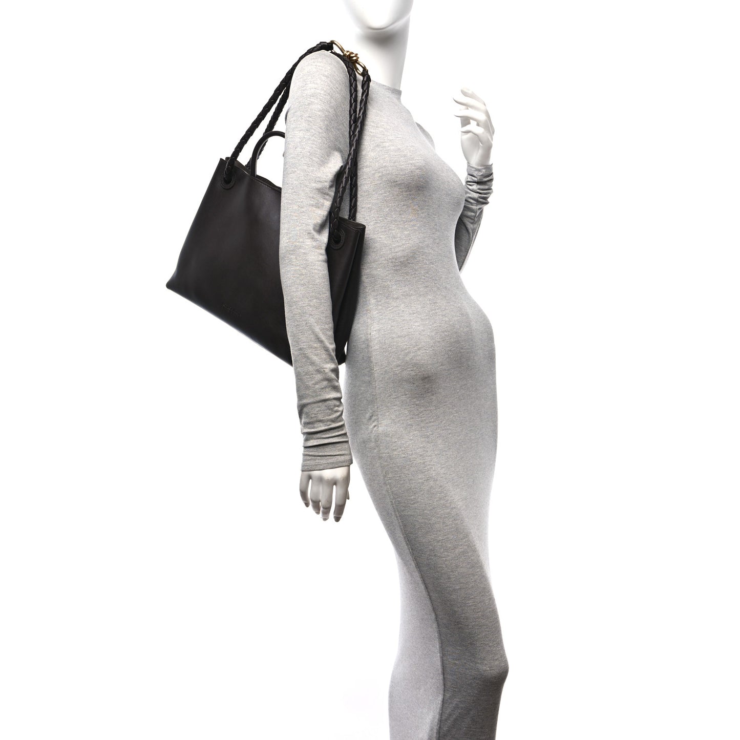 Silky Calfskin Medium Andiamo Shoulder Bag Fondant