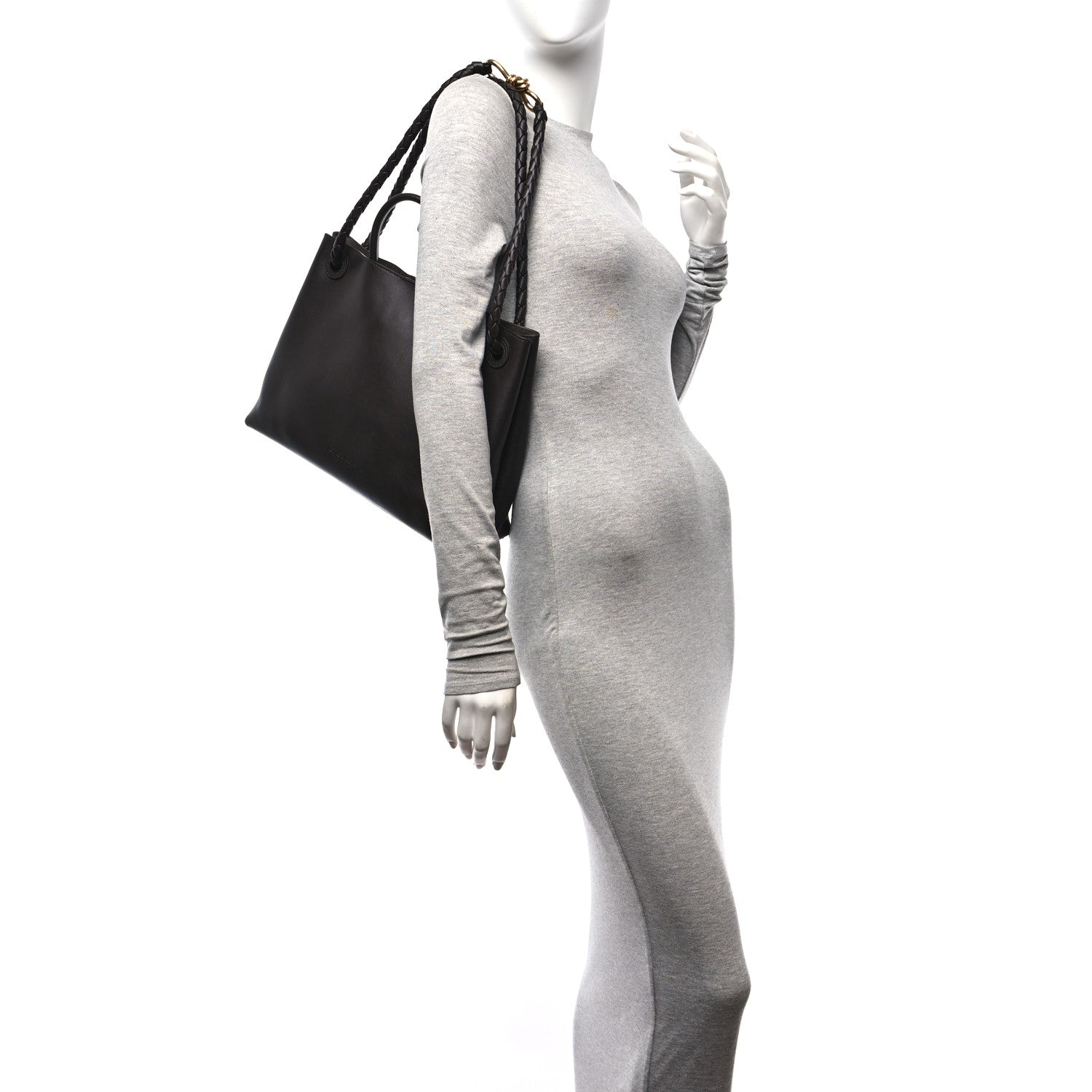 Bottega Veneta Silky Calfskin Medium Andiamo Shoulder Bag Fondant 2 of 9