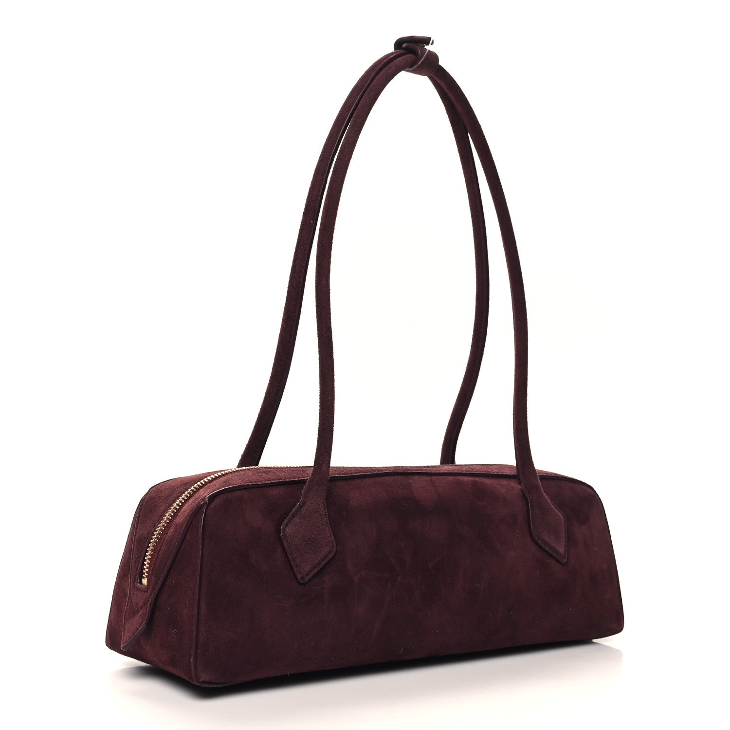 Alaia Suede Goatskin Medium Le Teckel Bag Rouge Grenat 4 of 11