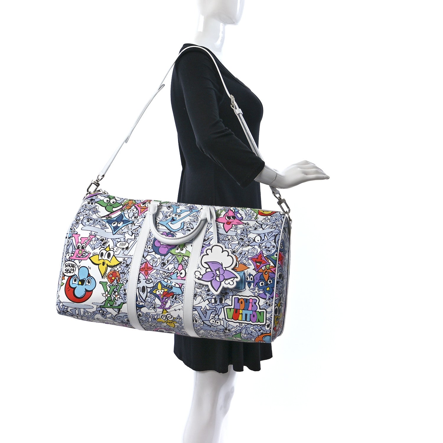 Louis Vuitton Monogram Comics Keepall Bandouliere 50 Multicolor 2 of 10