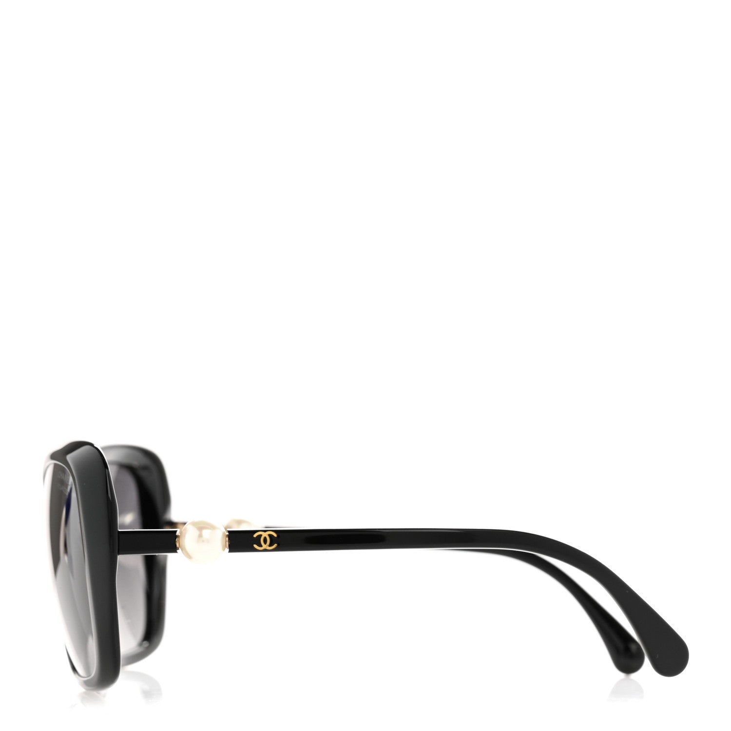 Chanel Pearl Polarized Square Sunglasses 5303-H Black 3 of 9