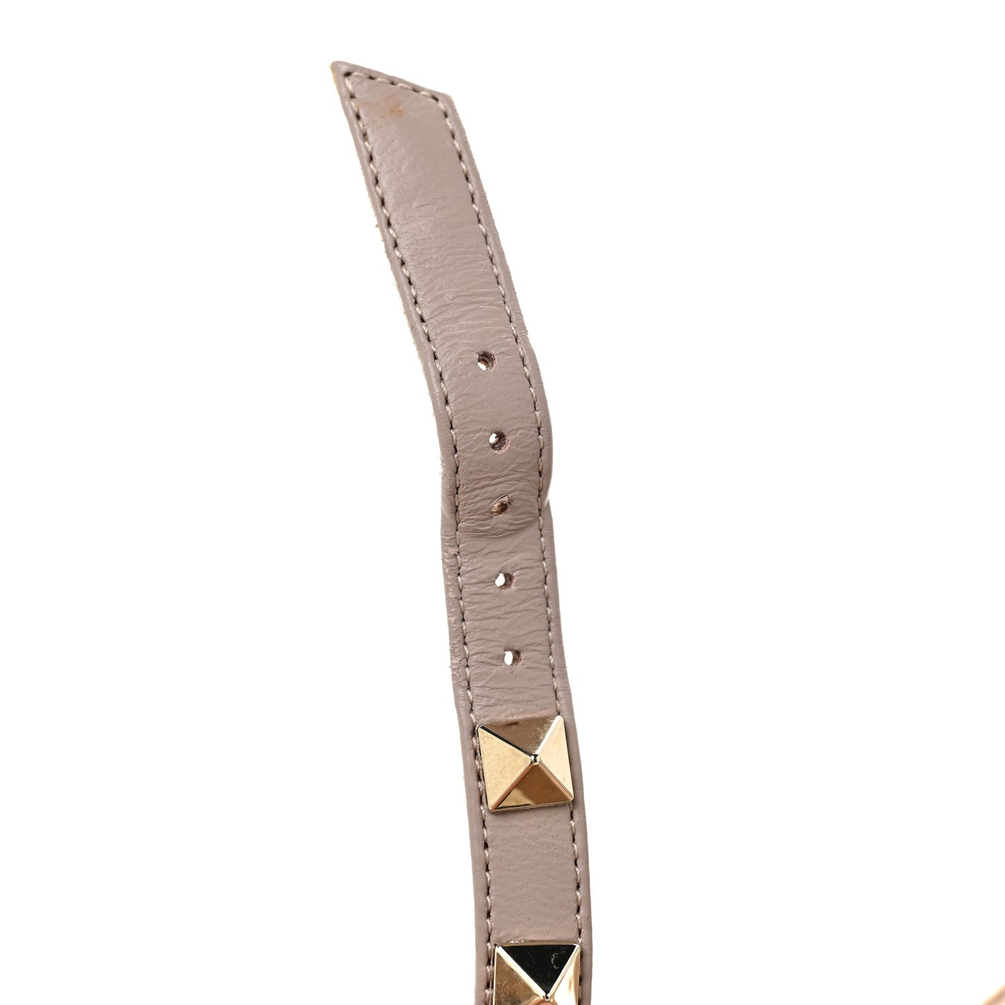 Calfskin Nappa Rockstud Ankle Strap 100mm Pumps 38 Orange Poudre