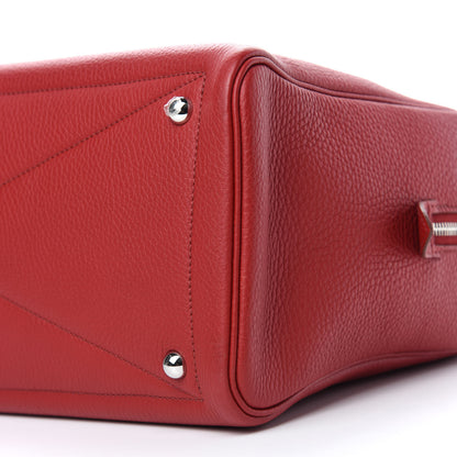 Hermes Taurillon Clemence Victoria II 35 Rouge Garance 10 of 10