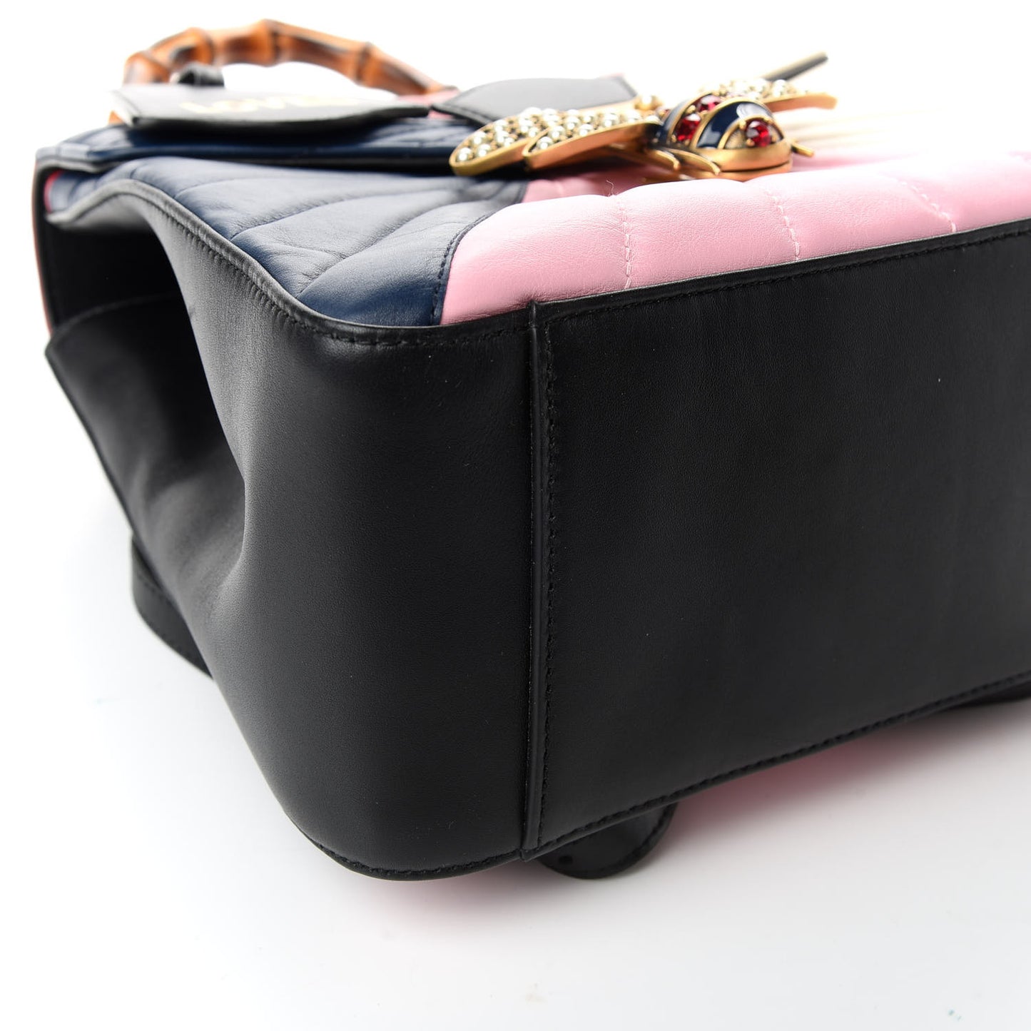 Calfskin Bamboo Trapuntata Queen Margaret Backpack Blue Agata Hibiscus Red Mystic White Sugar Pink