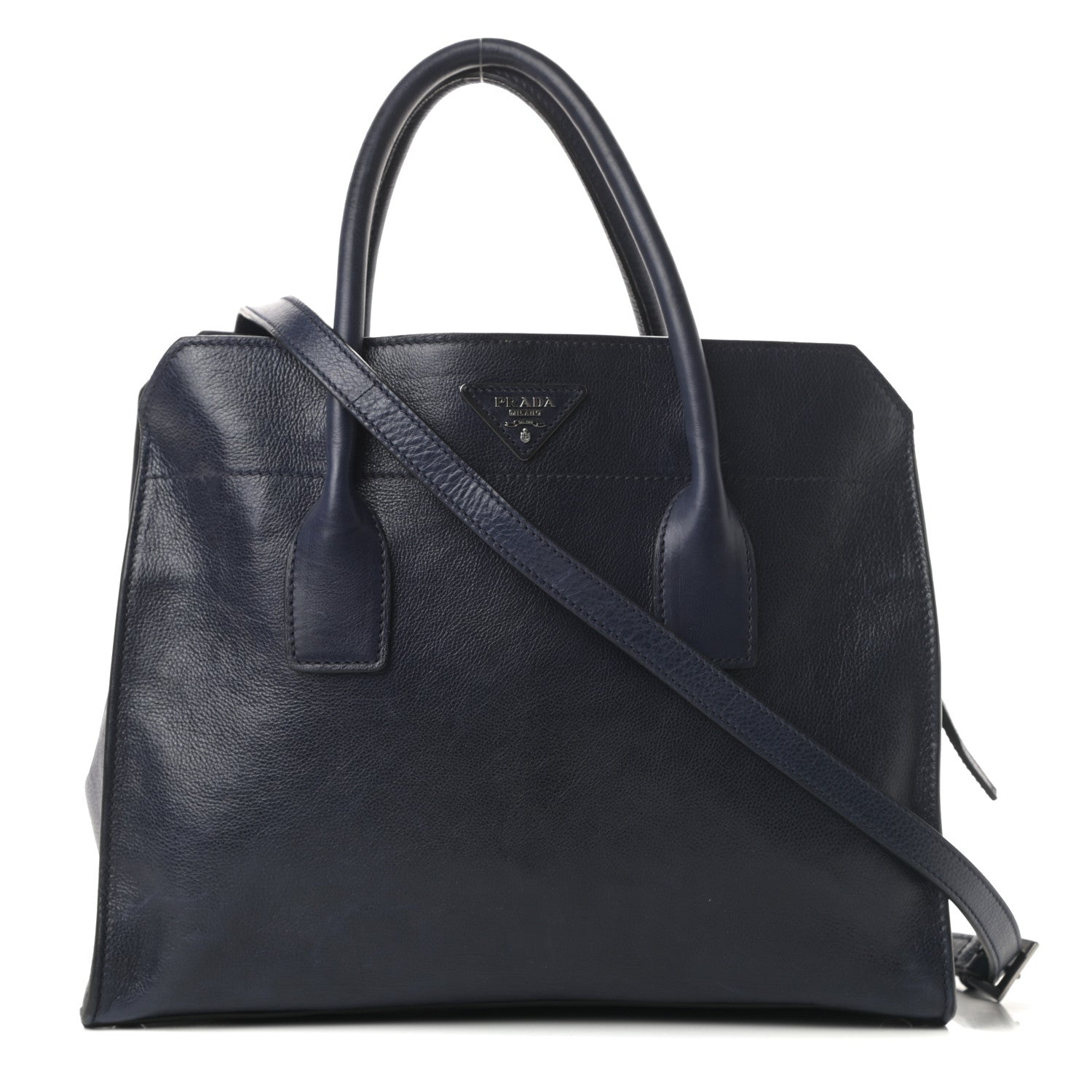 Prada Glace Calfskin Shopping Tote Baltico 1 of 18