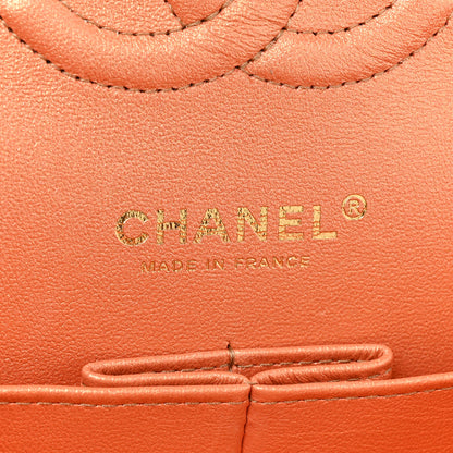 Chanel Metallic Lambskin Quilted Medium Double Flap Golden 7 of 15
