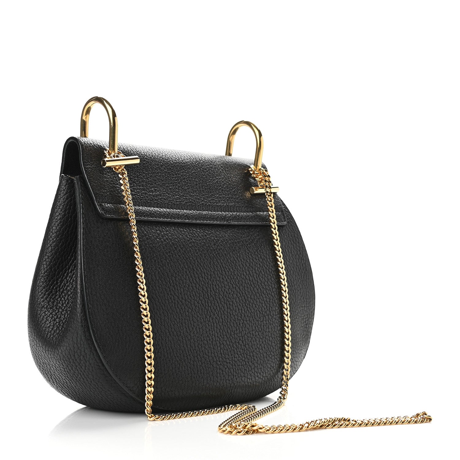 Chloe Grained Lambskin Drew Shoulder Bag Black 2 of 7