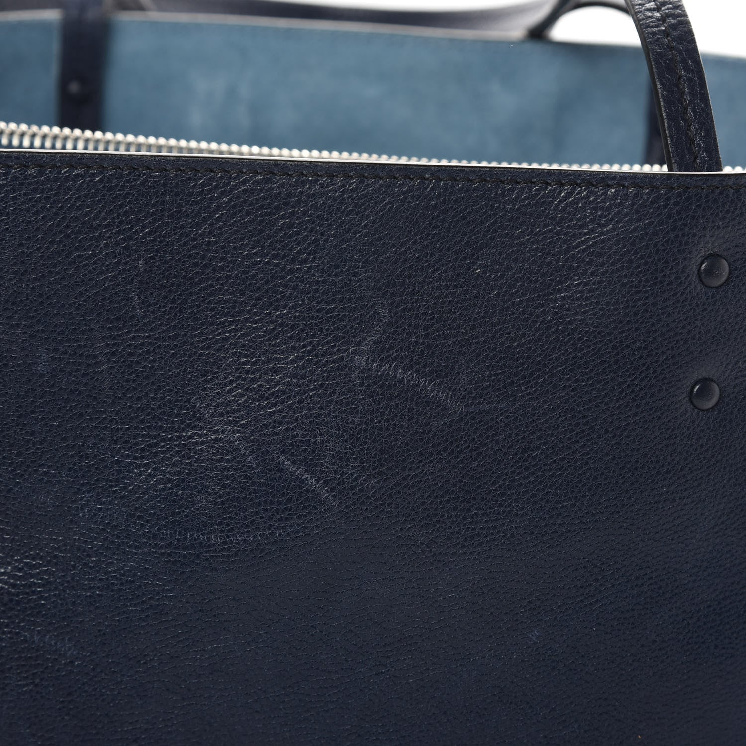 Prada Glace Calf Etiquette Tote Astrale Inchiostro 14 of 15