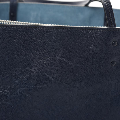Prada Glace Calf Etiquette Tote Astrale Inchiostro 14 of 15