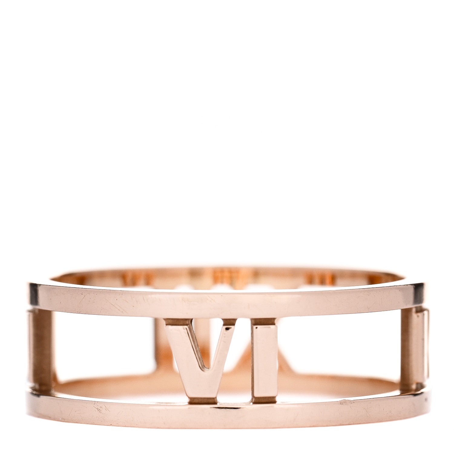 Tiffany 18K Rose Gold Atlas Open Ring 58 8.25 3 of 4