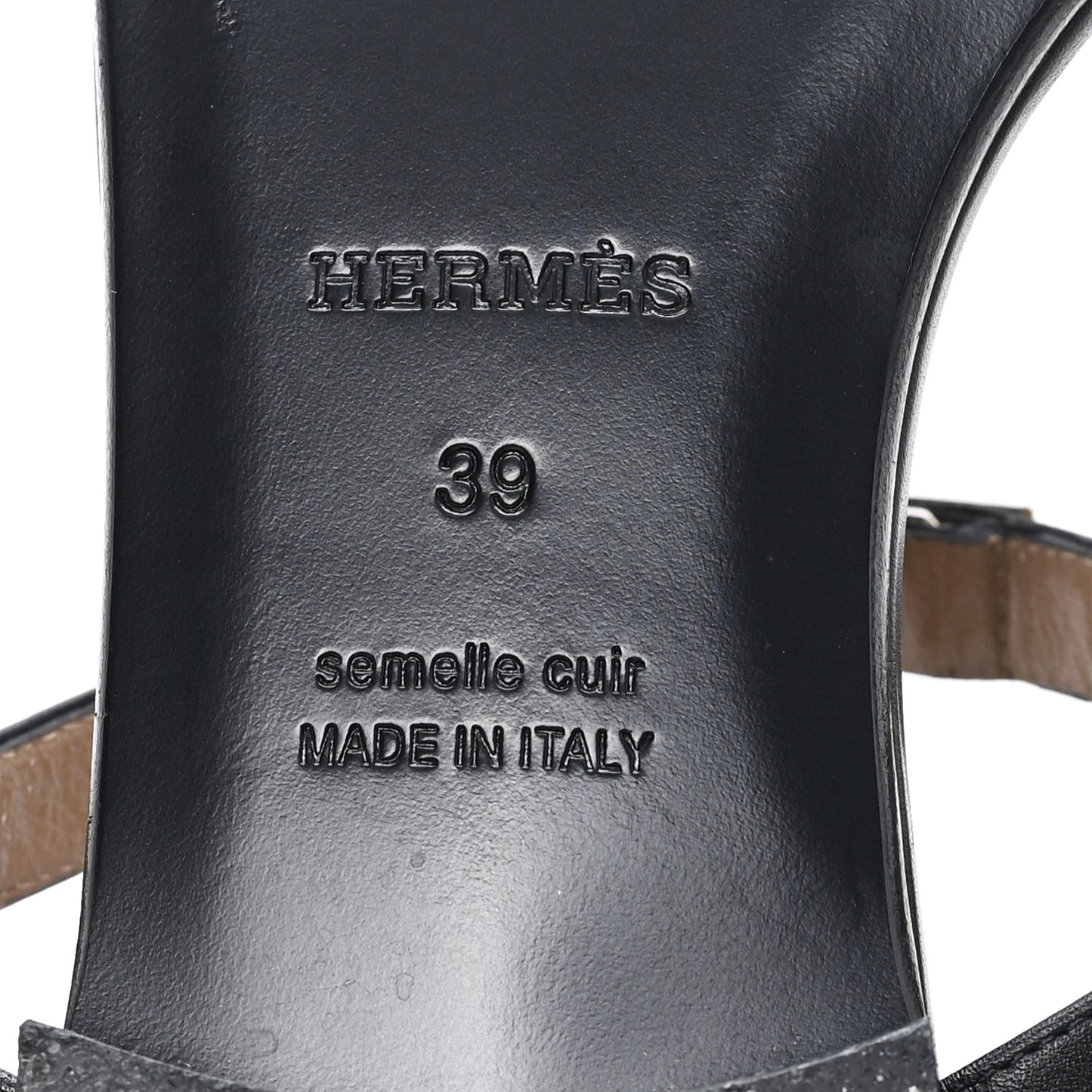 Calfskin Studded Olivia Sandals 39 Black