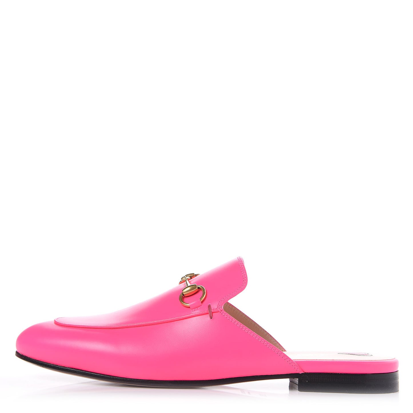 Calfskin Womens Princetown Slippers 38.5 Fuxia Fluo