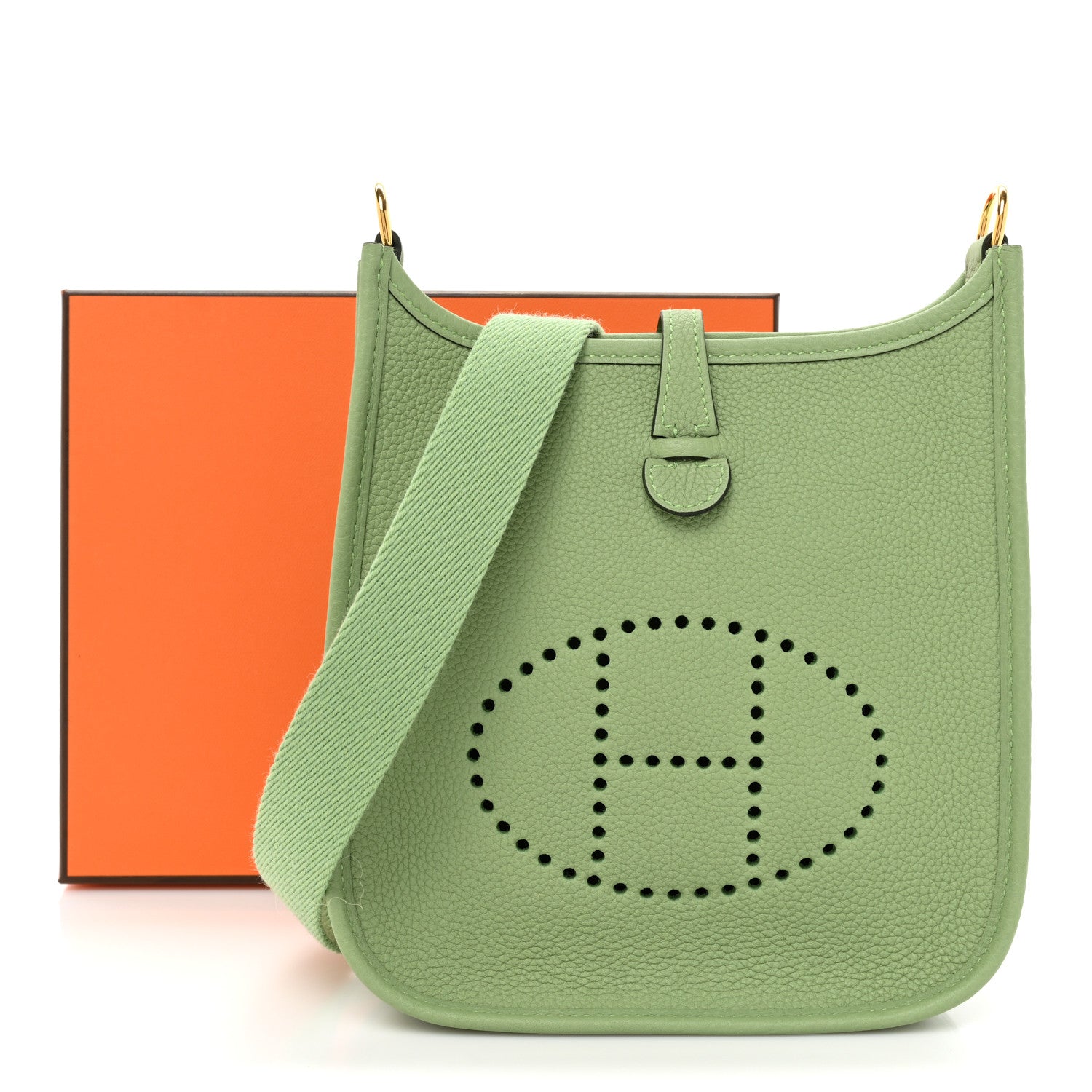 Hermes Taurillon Maurice Evelyne TPM Vert Criquet 9 of 9