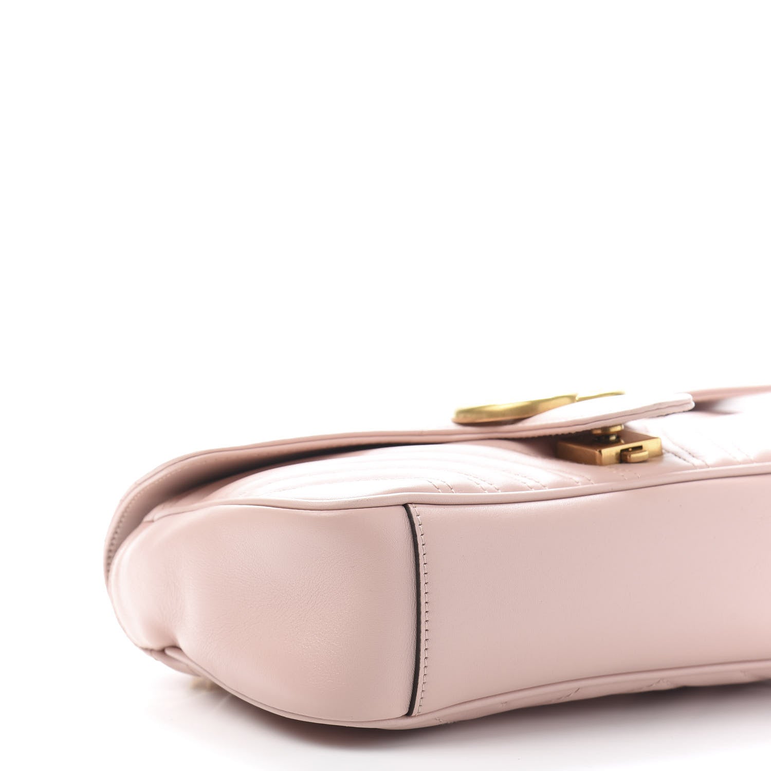Gucci Calfskin Matelasse Small GG Marmont Shoulder Bag Perfect Pink 10 of 12