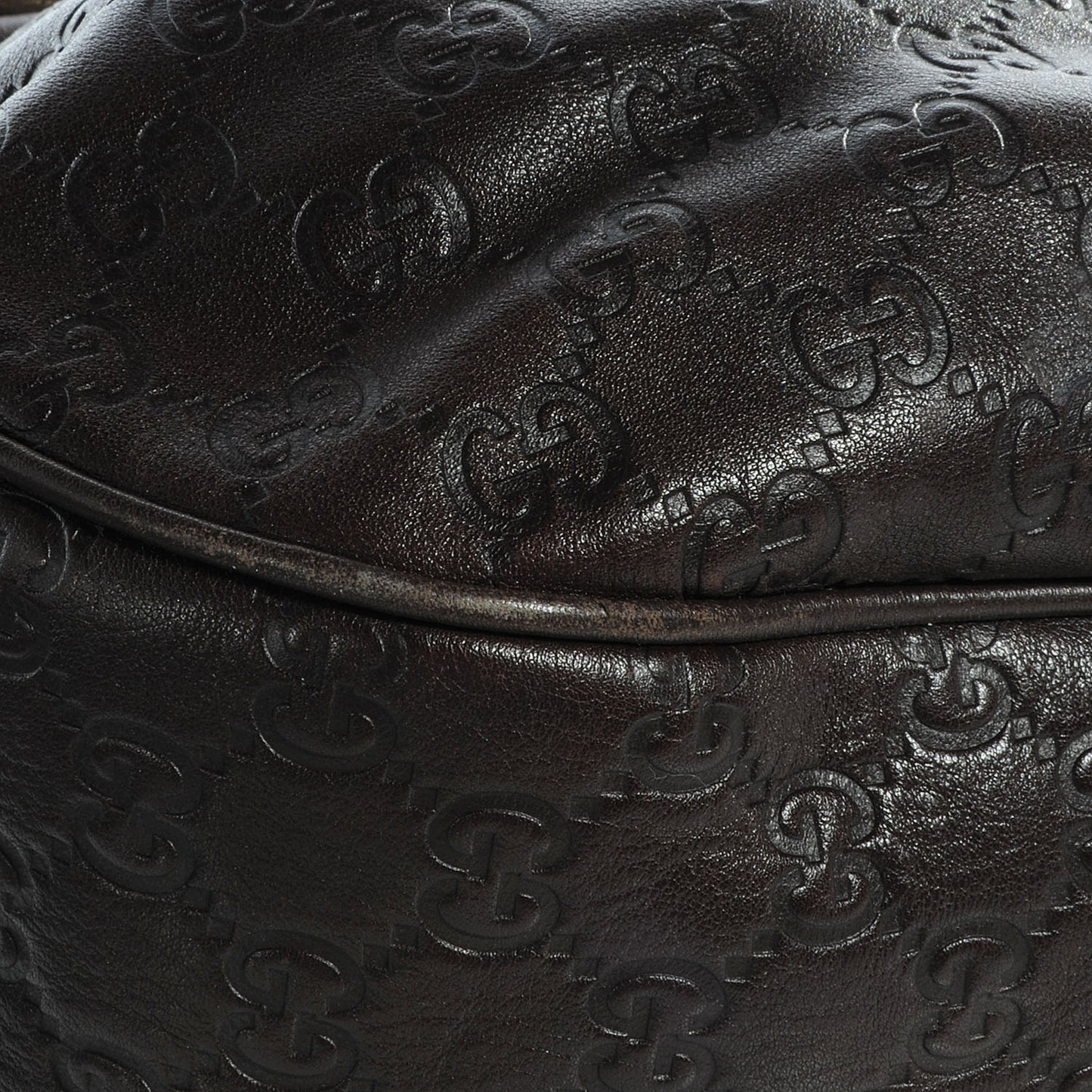 Guccissima Medium Sukey Hobo Dark Brown