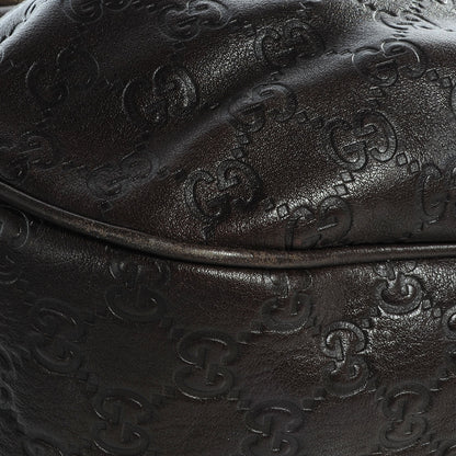 Gucci Guccissima Medium Sukey Hobo Dark Brown 5 of 11