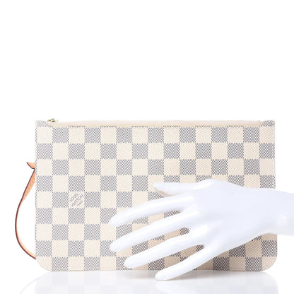 Louis Vuitton Damier Azur Neverfull MM GM Pochette 2 of 11