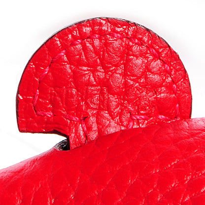 Hermes Taurillon Clemence Evelyne TPM Rouge Casaque 8 of 8