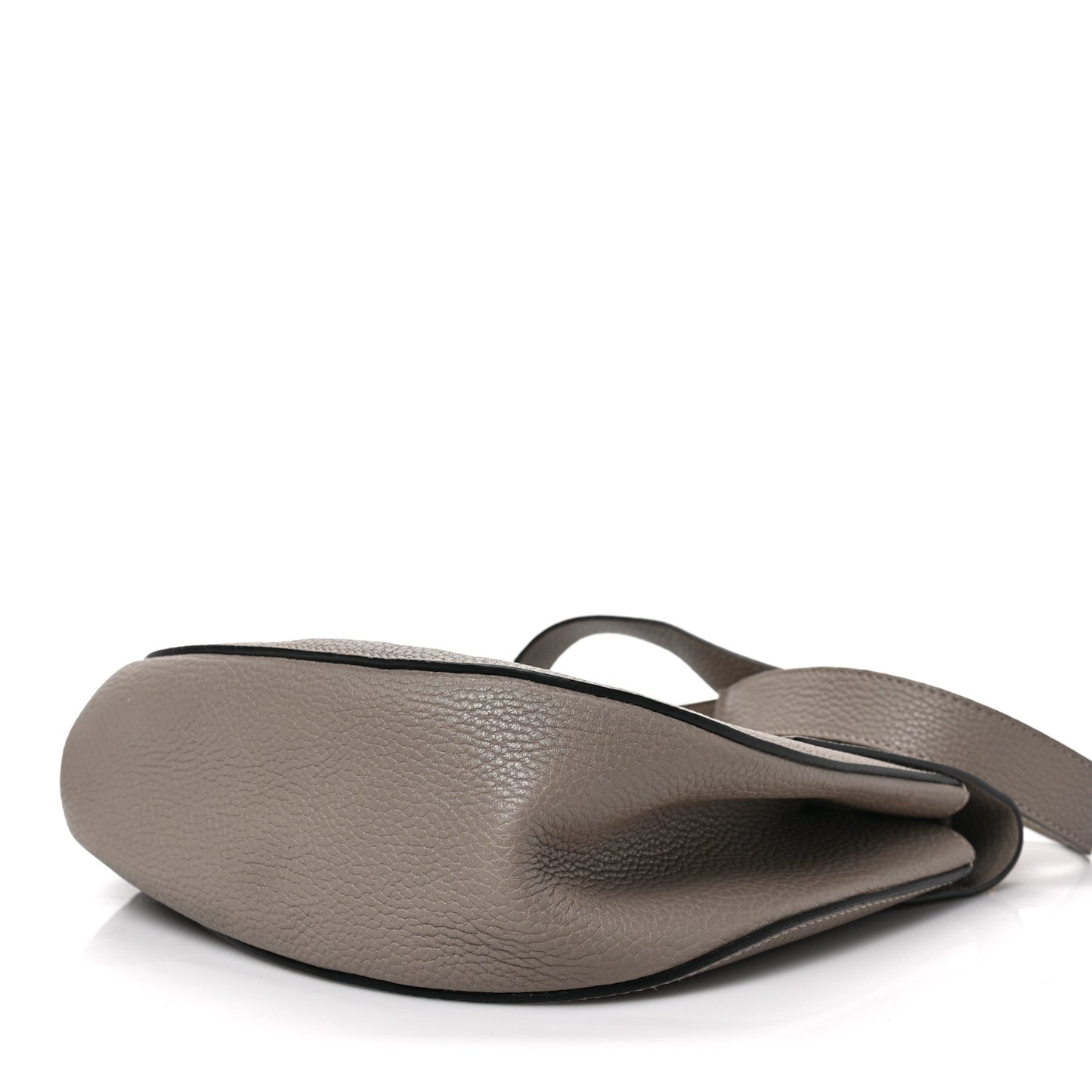 Grained Lambskin Large Drew Shoulder Bag Motty Grey