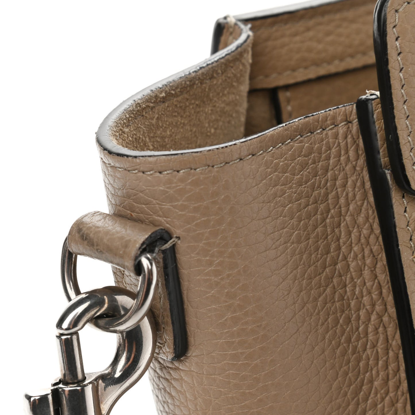 Drummed Calfskin Nano Luggage Dune