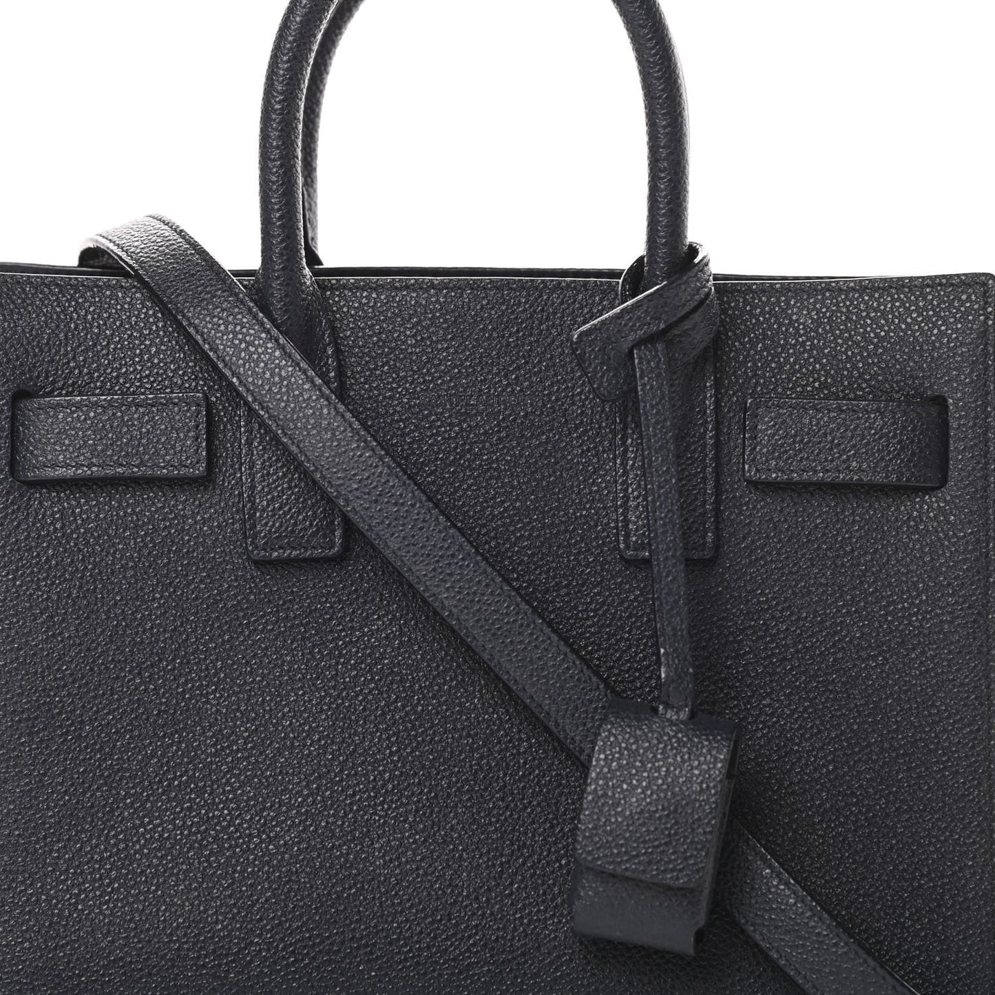 Grained Calfskin Nano Sac De Jour Marine
