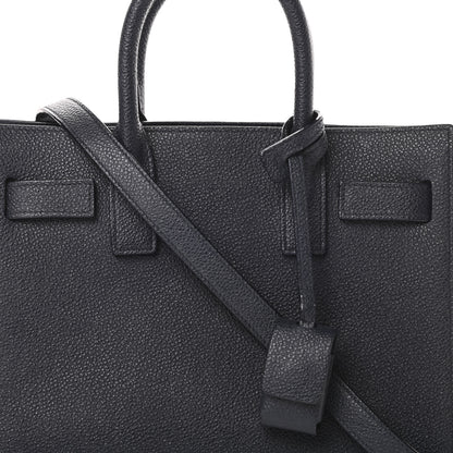 Saint Laurent Grained Calfskin Nano Sac De Jour Marine 8 of 11