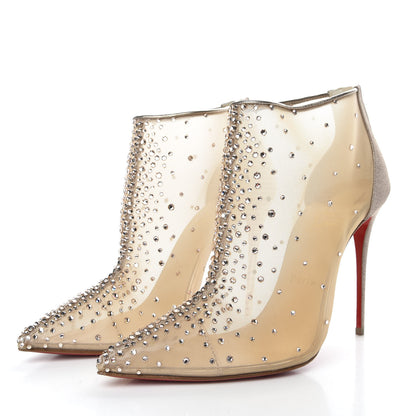 Christian Louboutin Rete Mini Glitter Constella 100 Booties 40 Version Courtisane 3 of 9