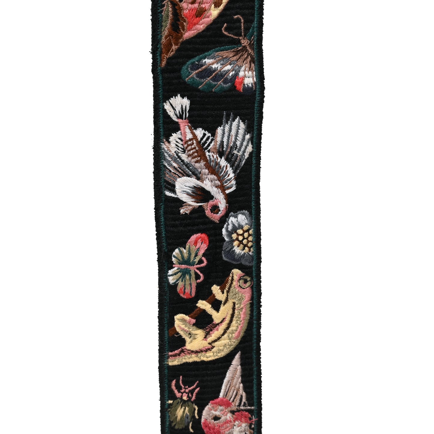 Canvas Camubutterfly Rockstud Guitar Strap Multicolor