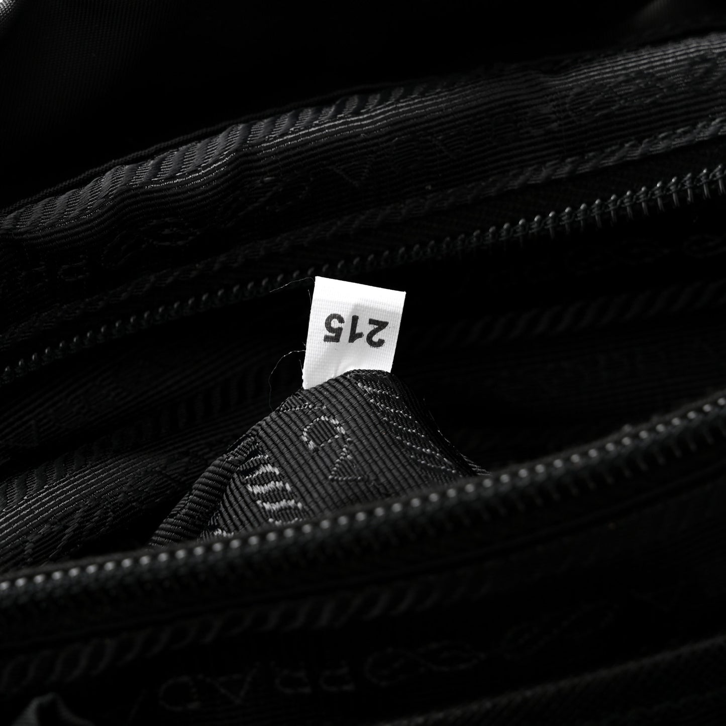Tessuto Nylon Saffiano Medium Backpack Black