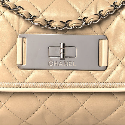 Chanel Lambskin East West Mademoiselle Flap Beige 10 of 11