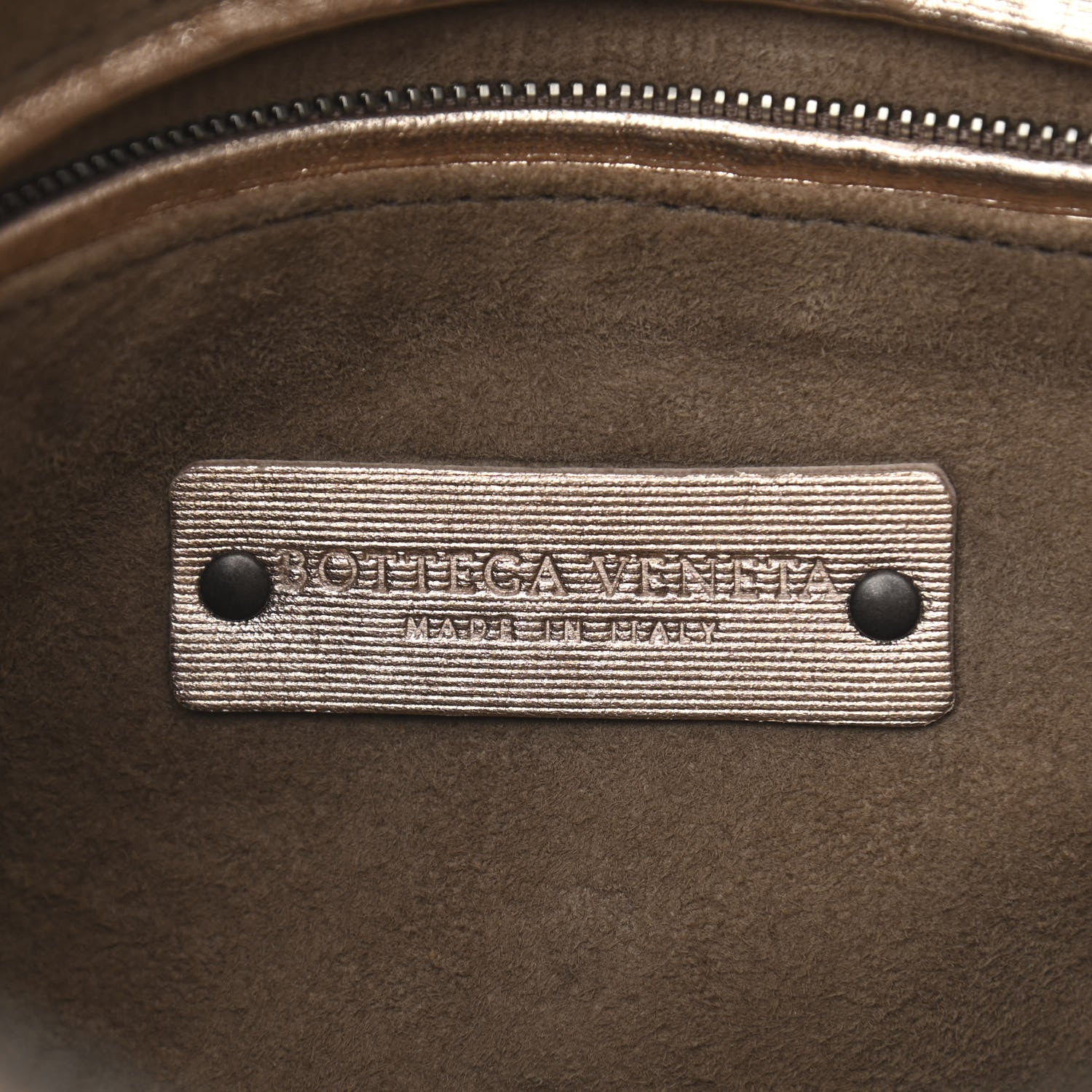 Bottega Veneta Metallic Grosgrain Intrecciato Nodini Crossbody Messenger Copper 6 of 10