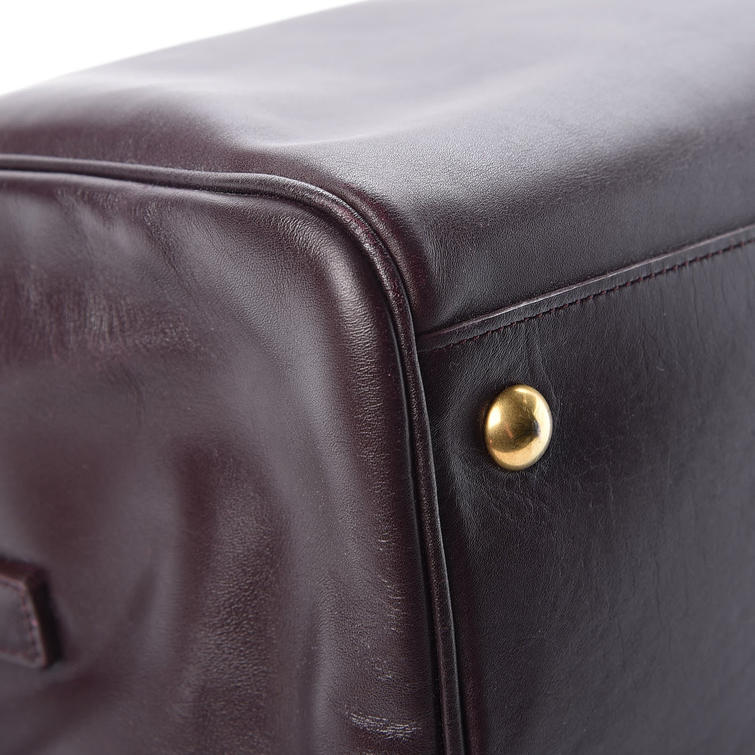 Saint Laurent Calfskin Classic Duffle 6 Bordeaux 23 of 25
